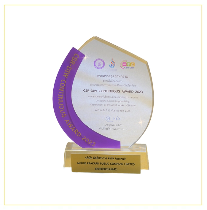 CSR-DIW Continuous Award 2023 to promote responsible operations Society for industrial entrepreneurs and sustainable development